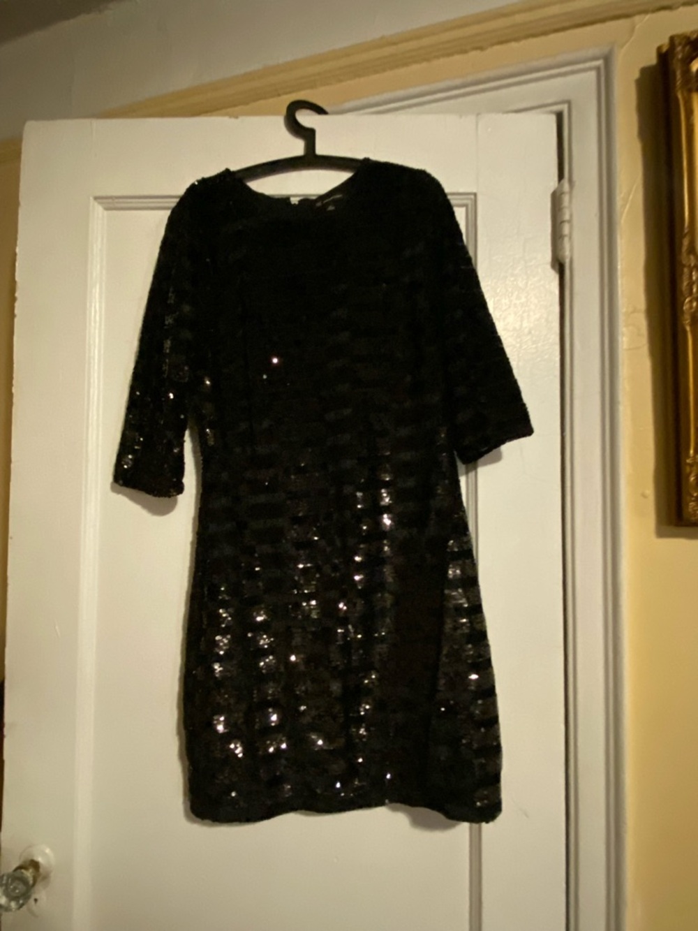 Inc Black Sequin Shift Dress - Women's Elegant Party Dress